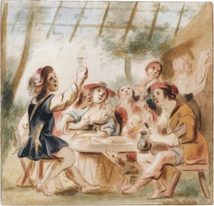 Merry Company Under An Arbour