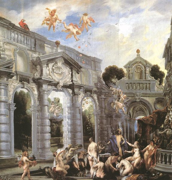 Nymphs At The Fountain Of Love