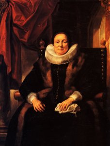 Portrait of a lady sitting in a chair